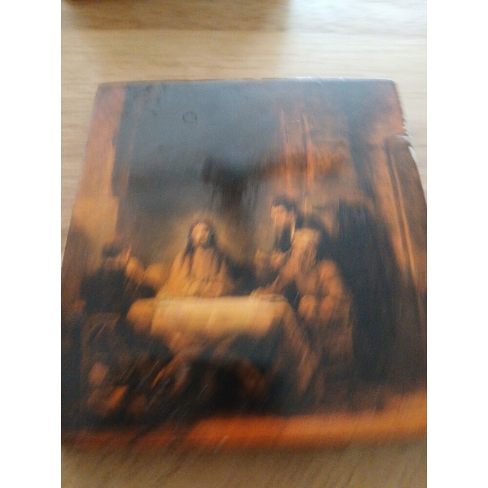 Jesus Christ Wood Print Tile Rembrandt Christ At Emmaus Wall Hanging The Supper - Picture 2 of 4